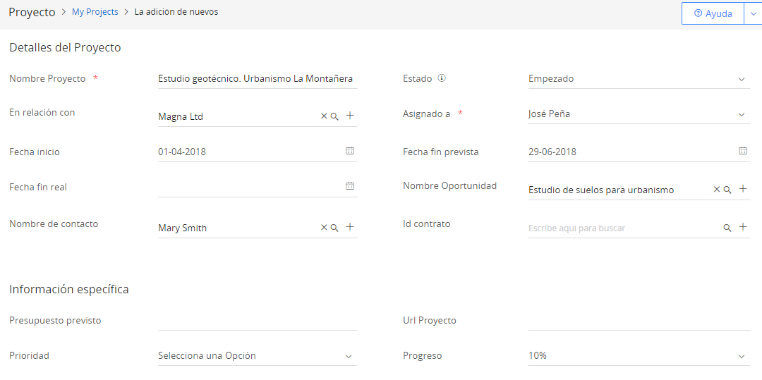 Evaluadas en la consultora Geosama