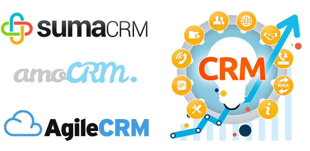 SumaCRM, amoCRM y Agile CRM.
