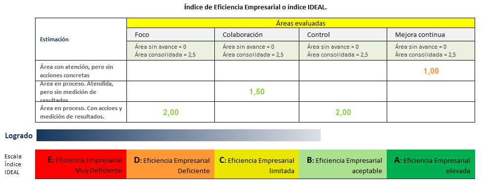 Control de la gestión. Índice lDEAL