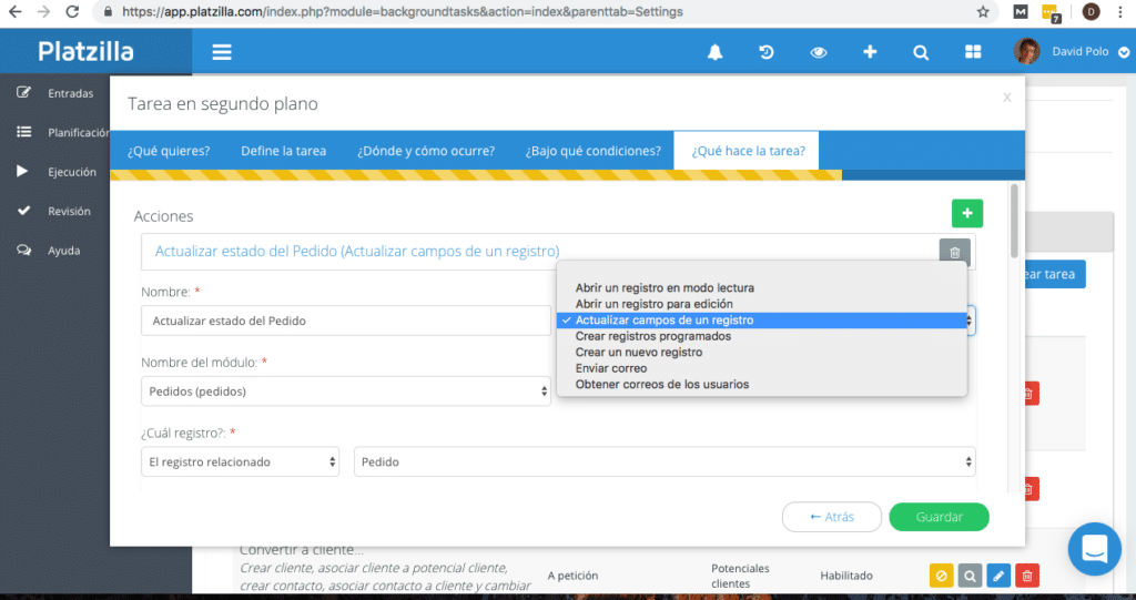 A través de Platzilla