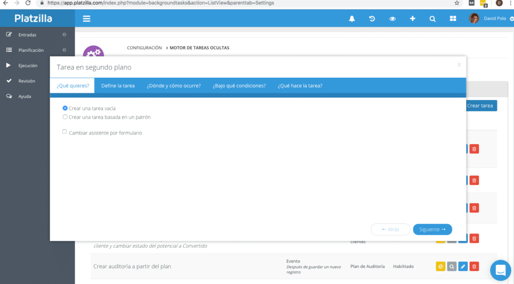 A través de Platzilla