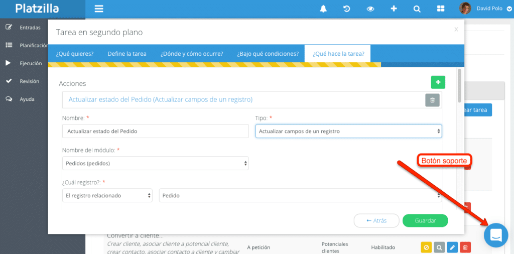 A través de Platzilla