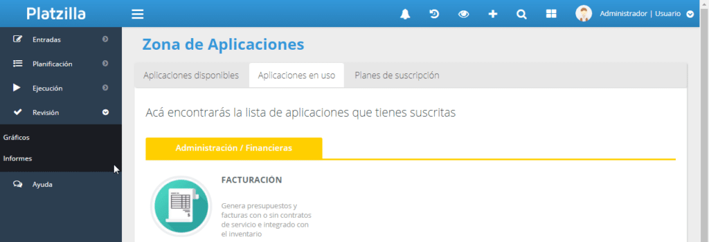 Platzilla: plataforma de aplicaciones para pymes