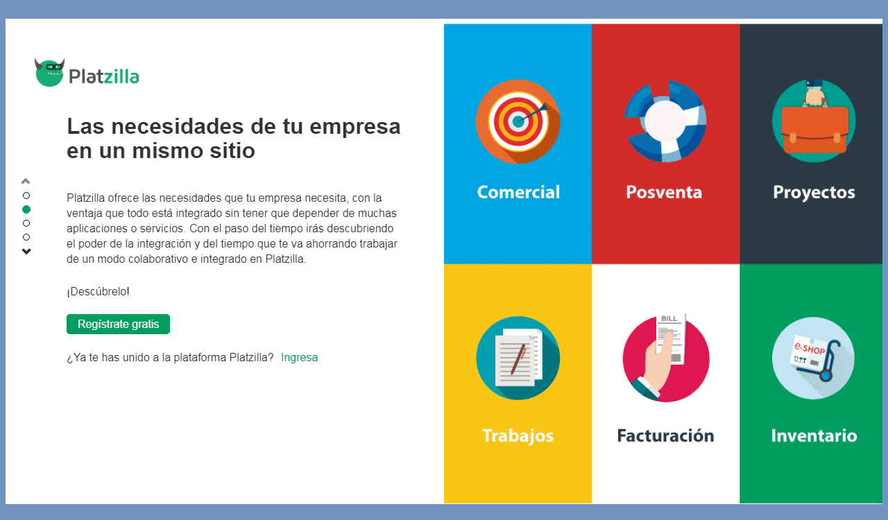 Platzilla, herramienta para la gestión fácil.