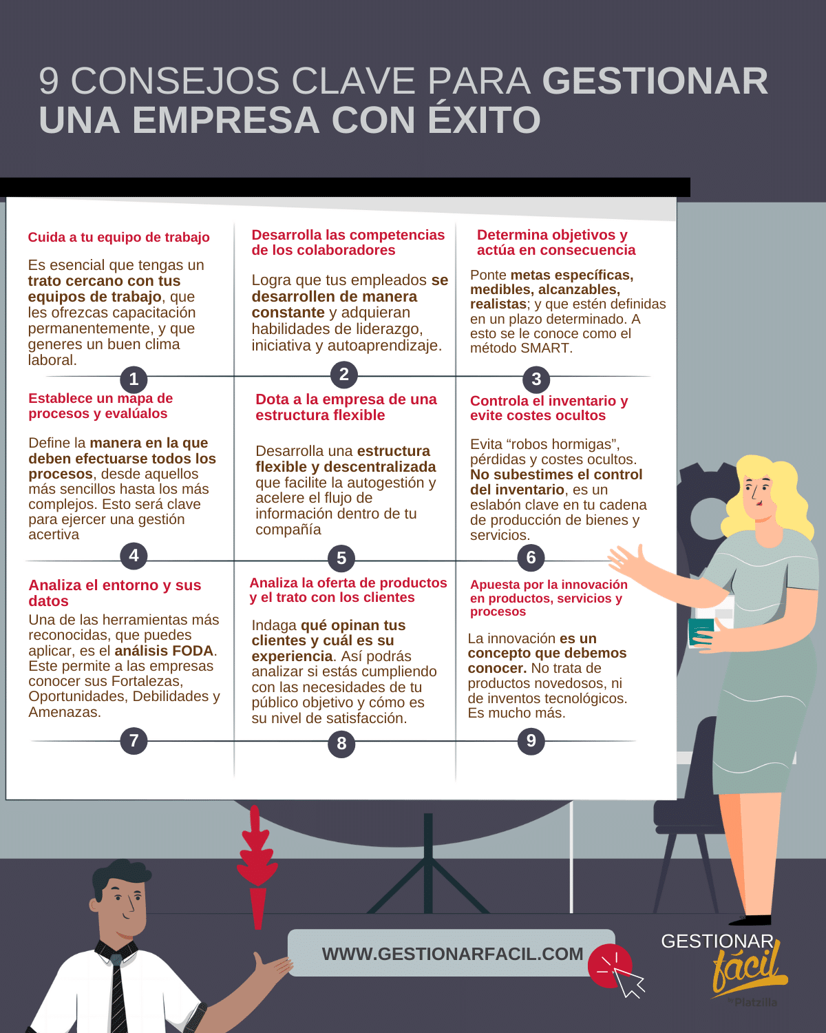 9 consejos clave para gestionar una empresa con éxito