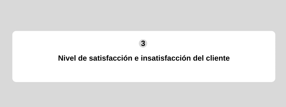 nivel de satisfaccion del cliente