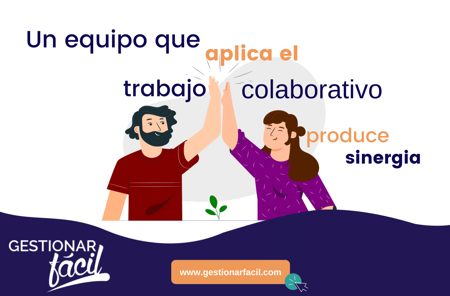 Un equipo que aplica el trabajo colaborativo produce sinergia...