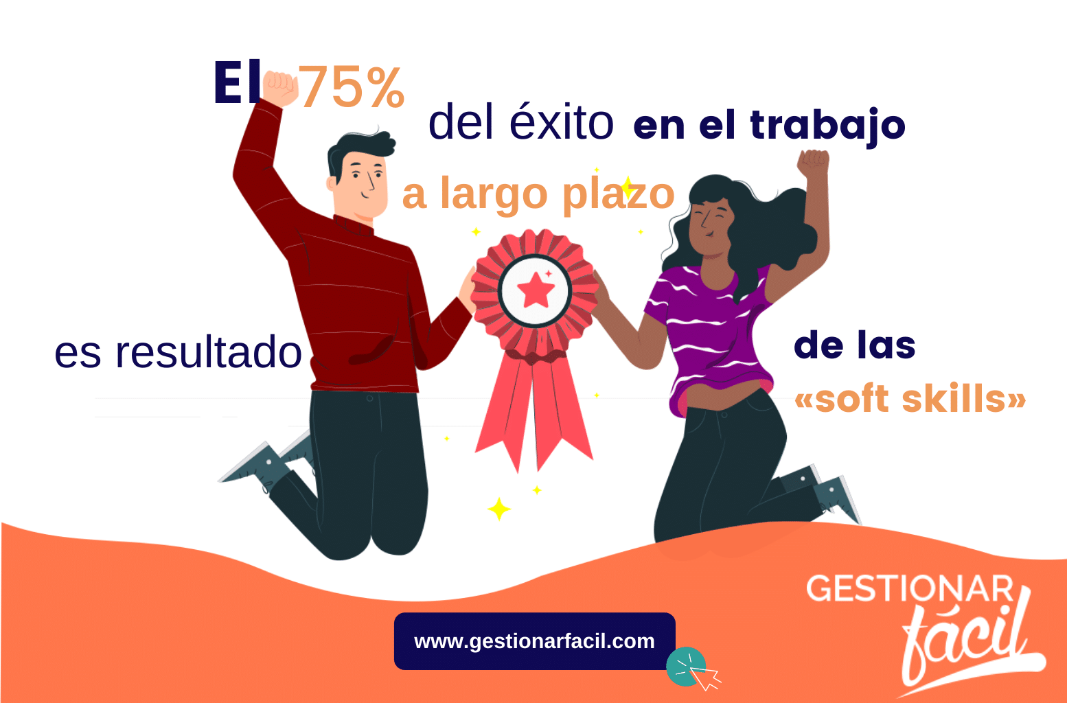 El 75 % del éxito en el trabajo - a largo plazo - es resultado de las "soft skills".