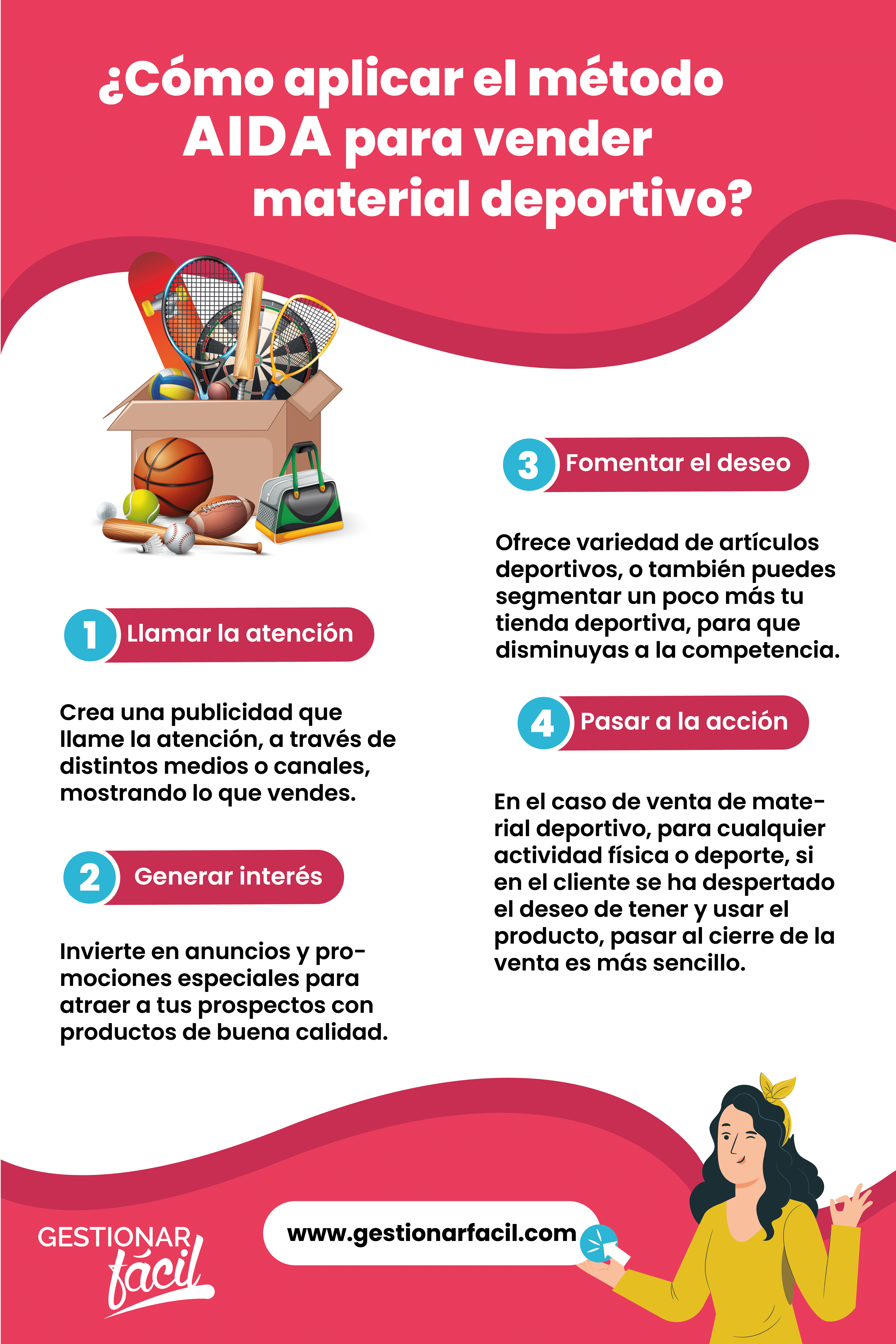 ¿Cómo aplicar el método AIDA para vender material deportivo?