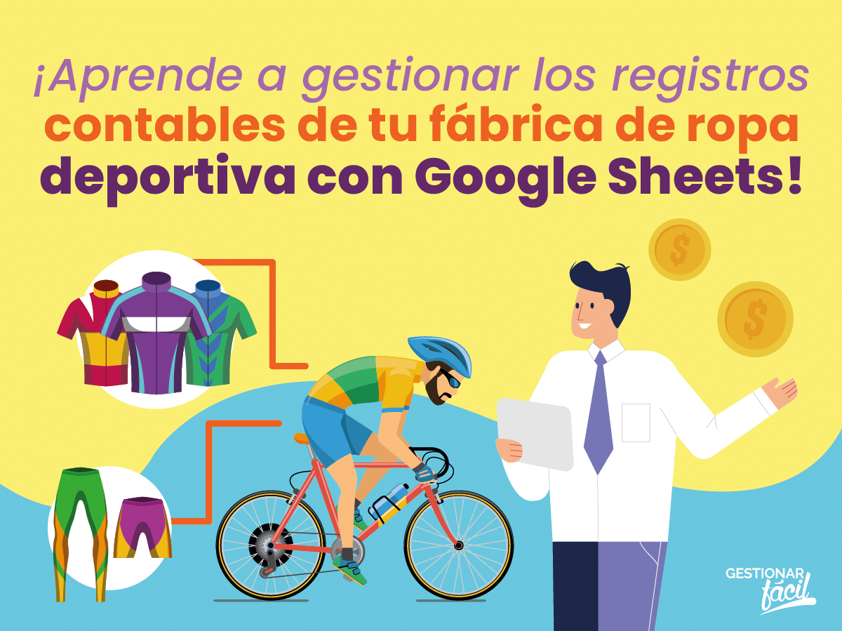 Contabilidad en la nube en una fábrica de ropa deportiva