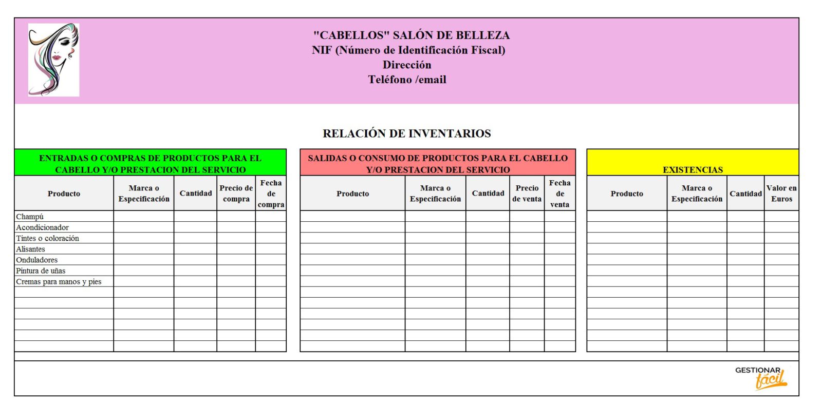 Contabilidad en la nube para un salón de belleza | Gestionar Fácil