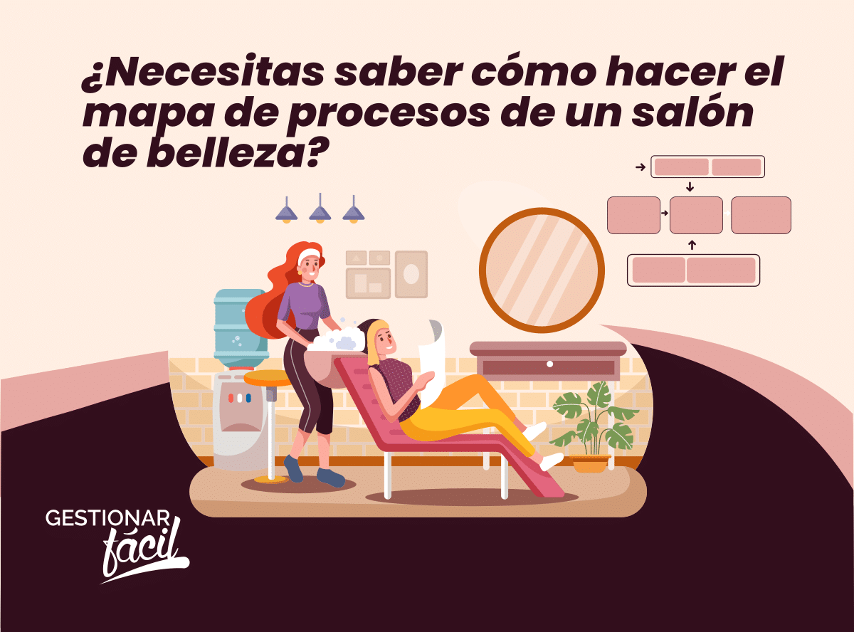 ¿Cómo hacer el mapa de procesos de un salón de belleza?