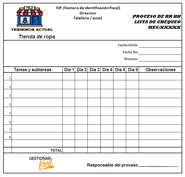 ejemplos de procesos de una empresa de ventas