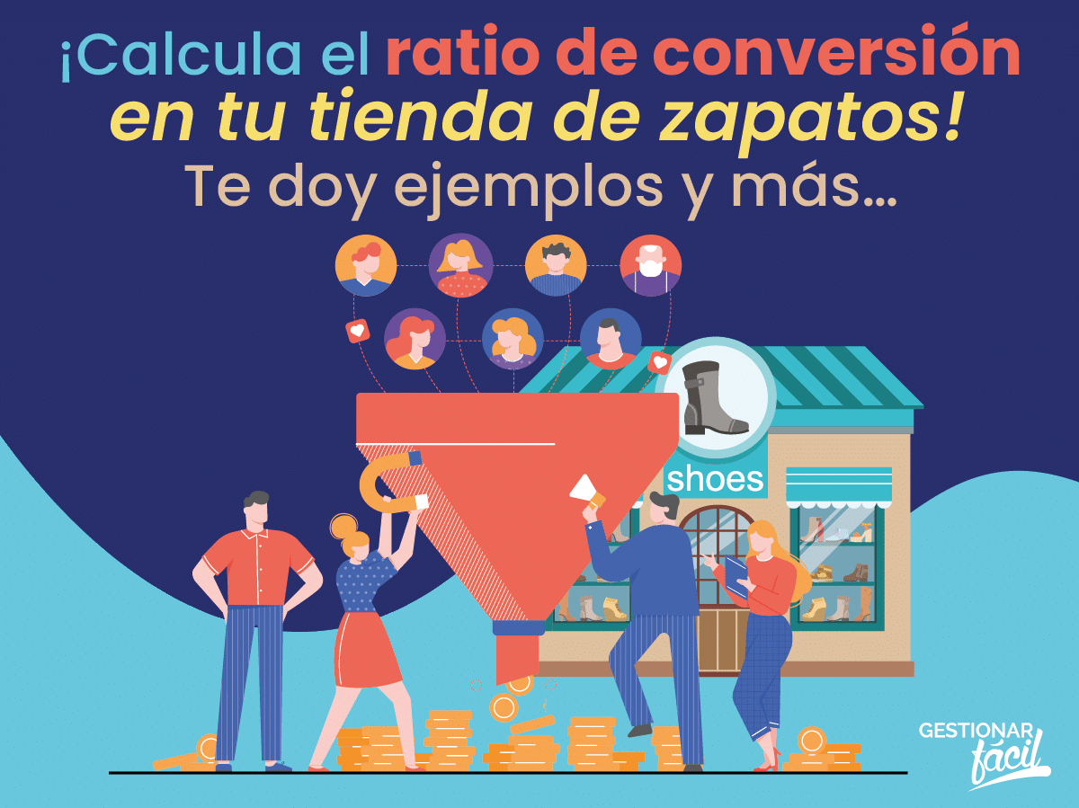 Ratio de conversión de marketing en tiendas de zapatos