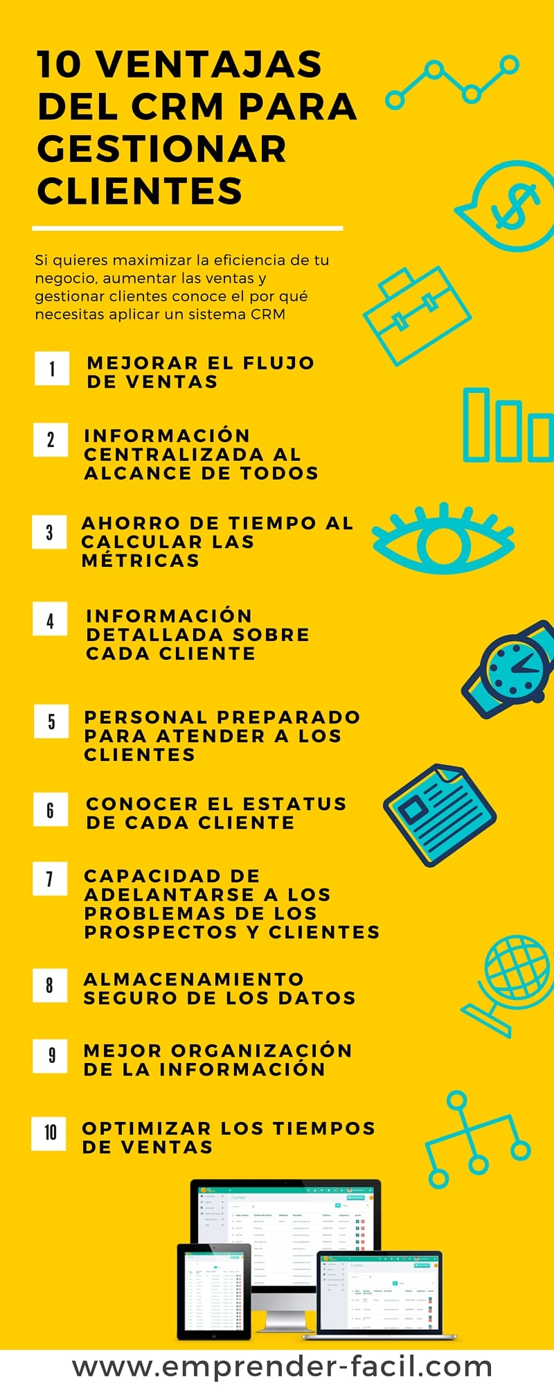 Ventajas del CRM para gestionar clientes