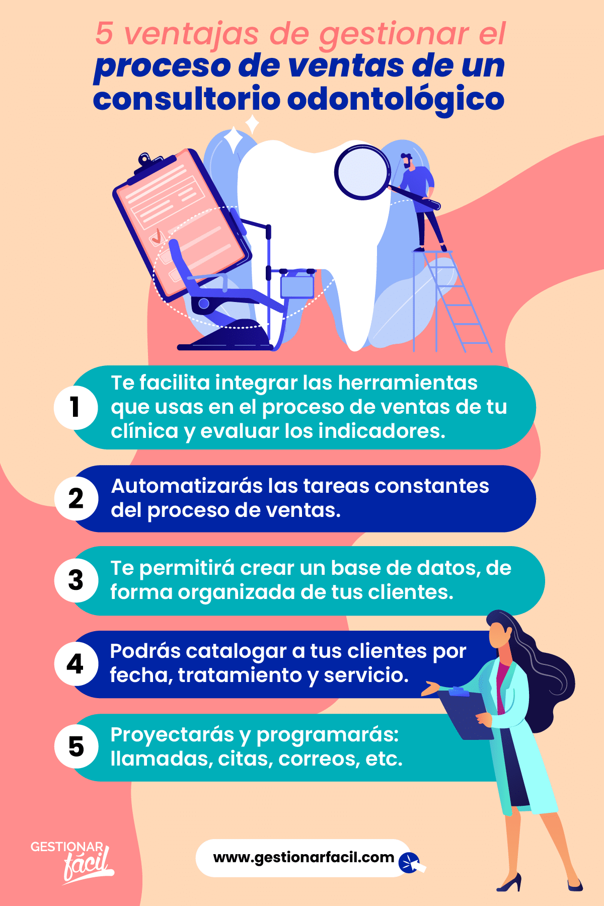 Gestiona tu proceso de ventas con un CRM.