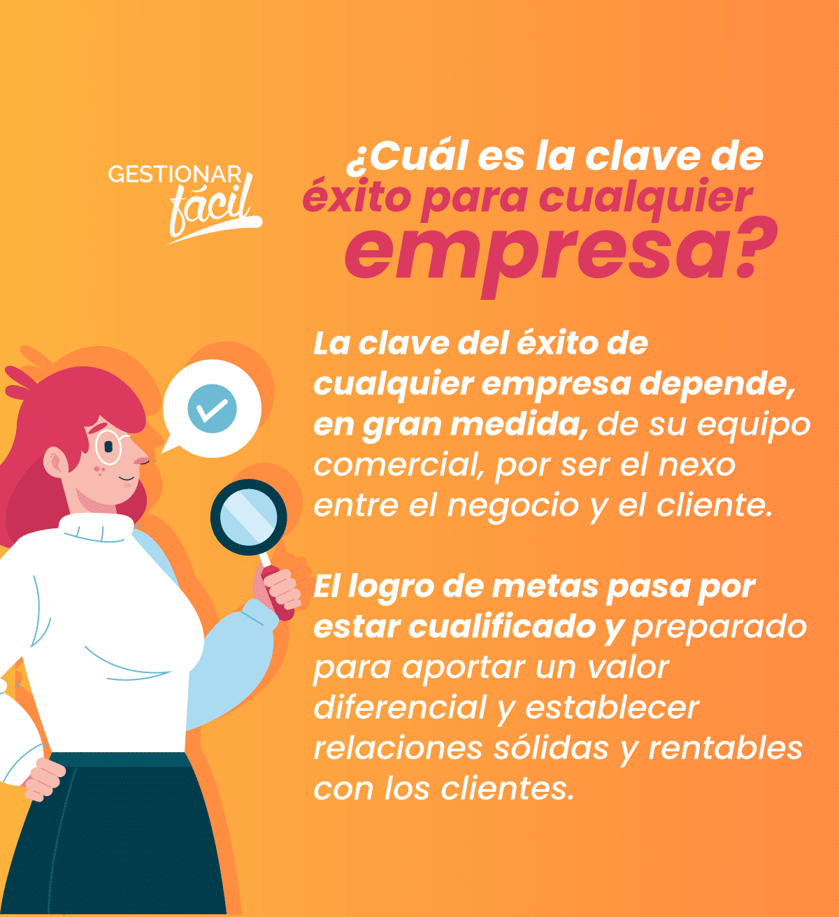La clave del éxito de cualquier empresa depende, en gran medida, de su equipo comercial...