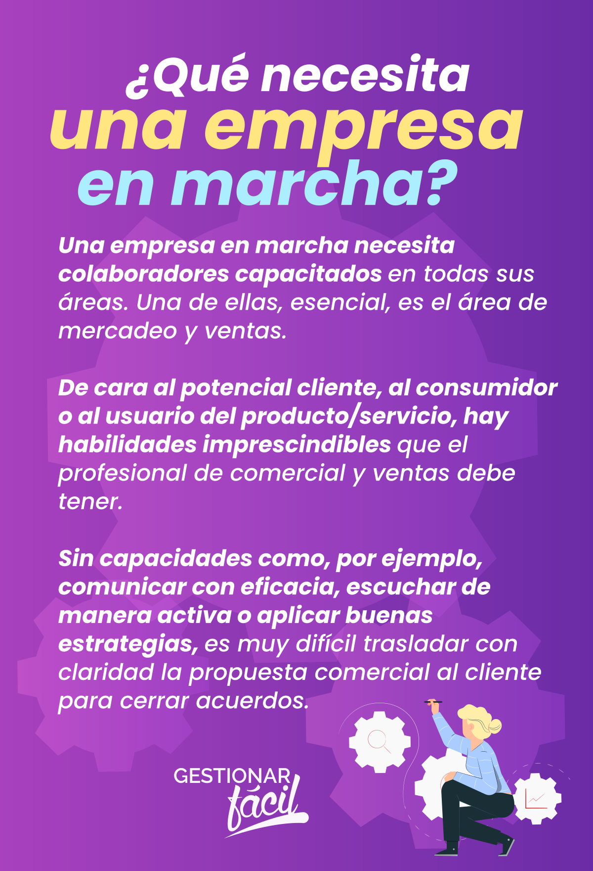 8 habilidades imprescindibles en gestión comercial y ventas