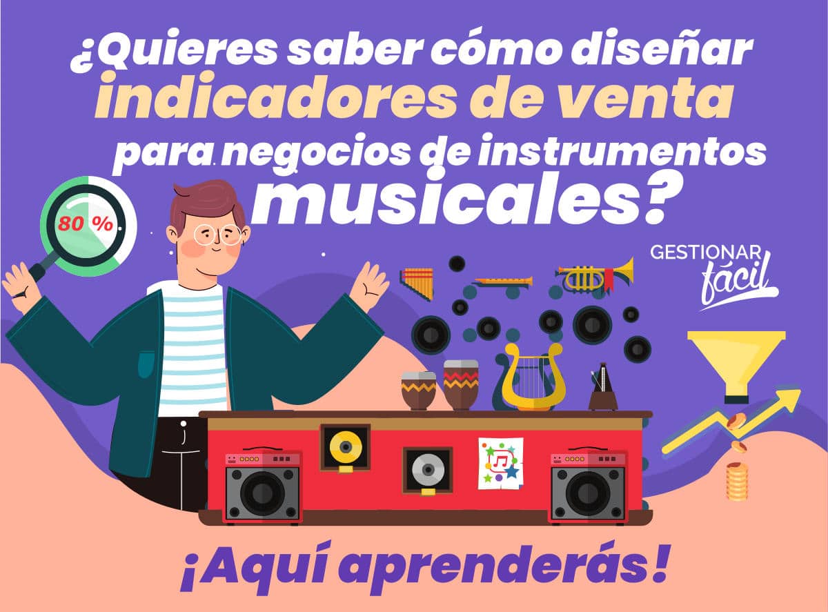 Indicadores de venta para negocios de instrumentos musicales