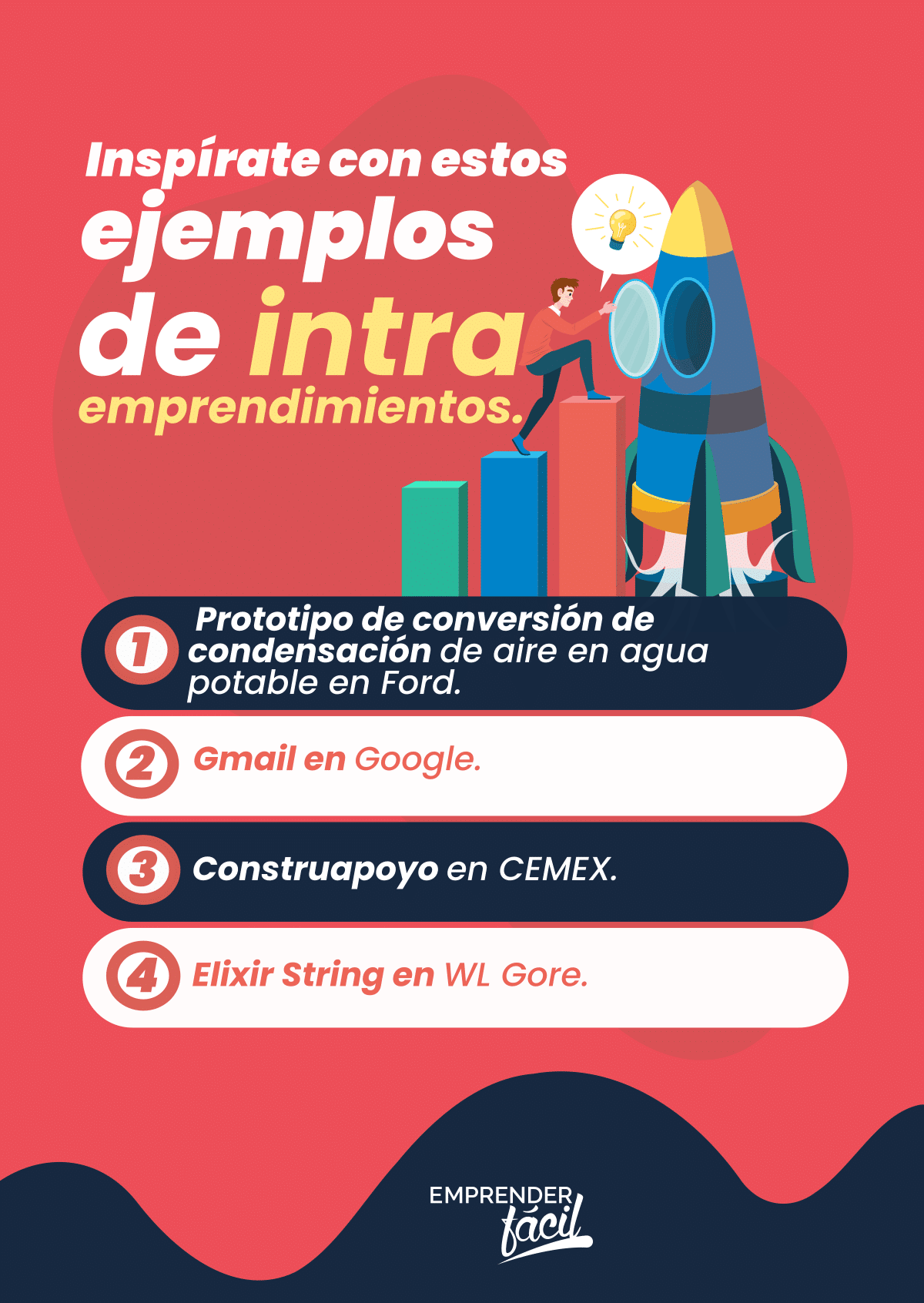 Ejemplos de intraemprendimientos