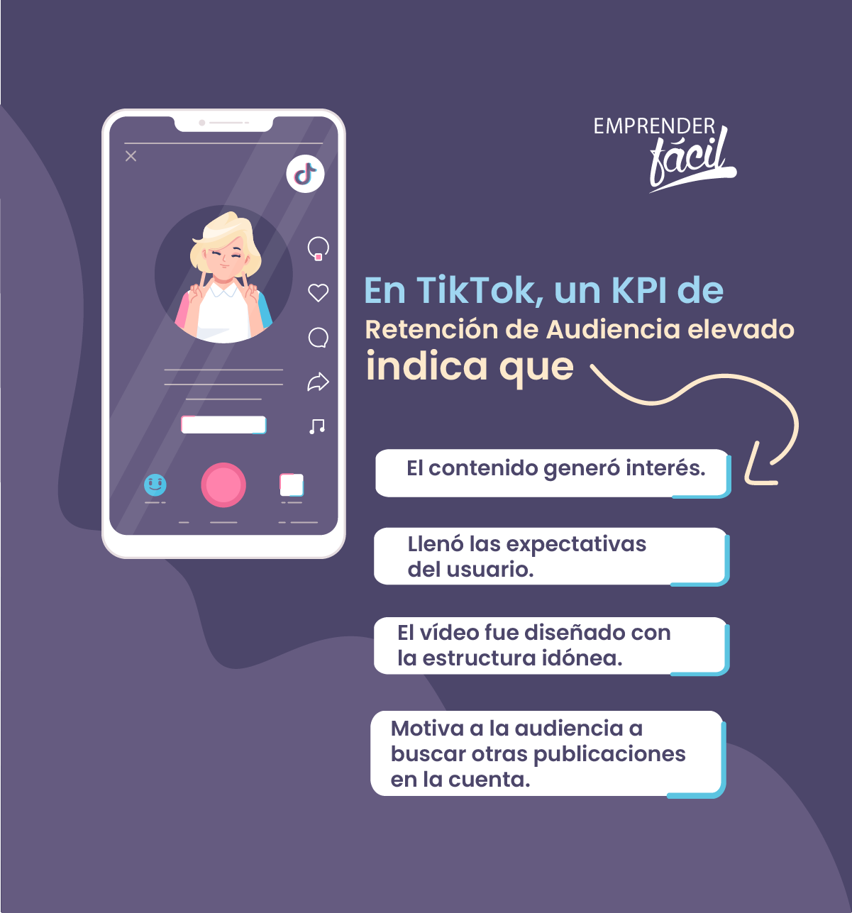 KPI de retención de la audiencia en TikTok