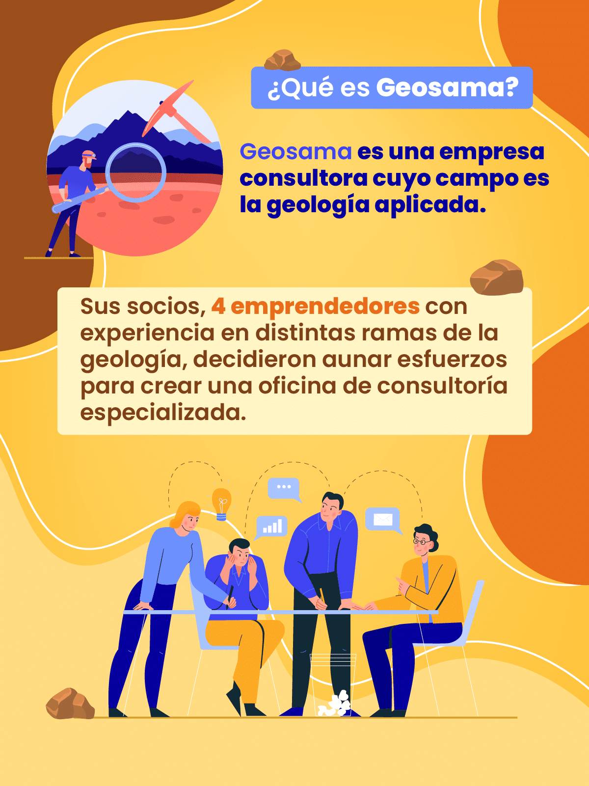 Visión en una empresa de servicio Geosama.