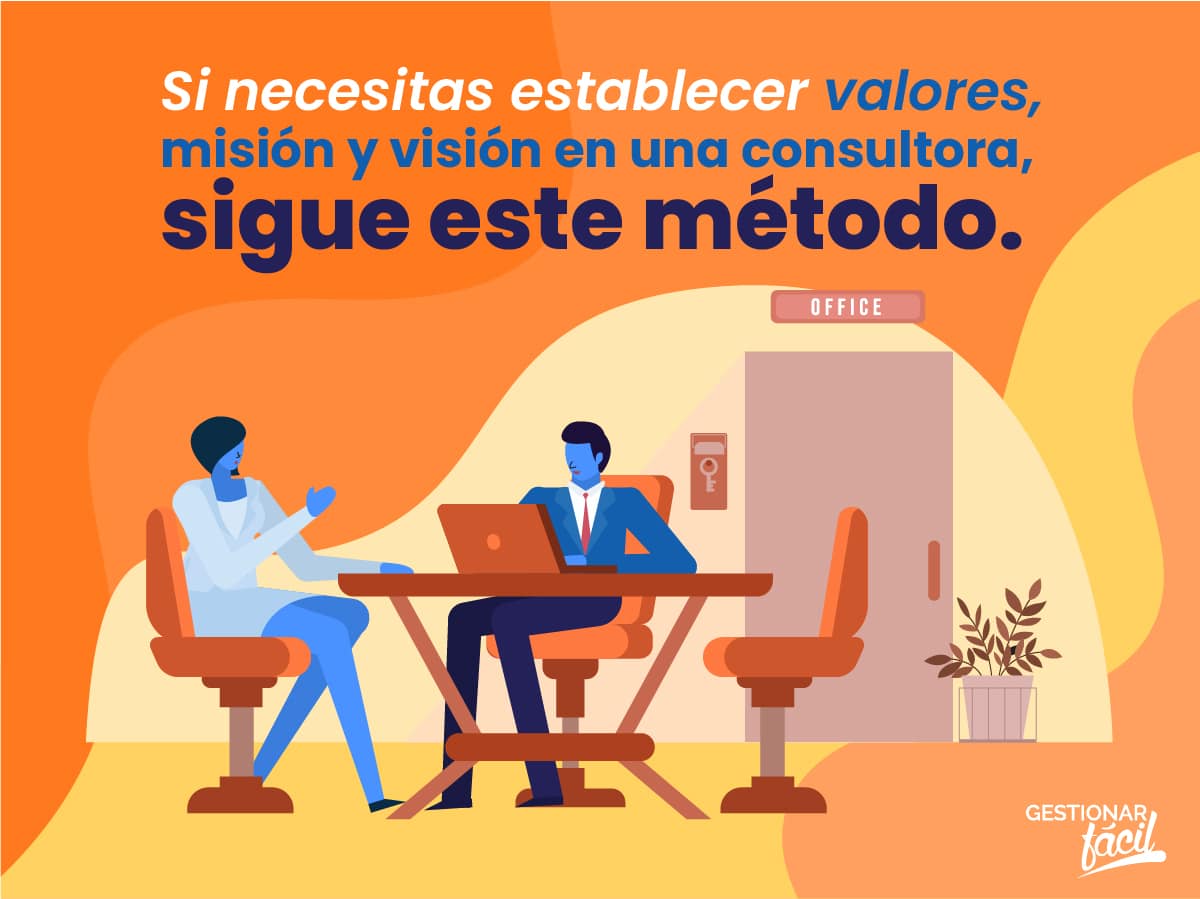 Valores misión y visión en una consultora. Caso Geosama