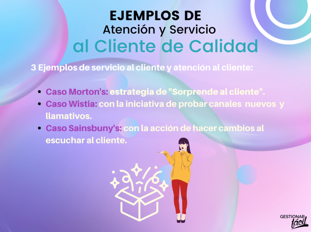 Ejemplos de atención al cliente